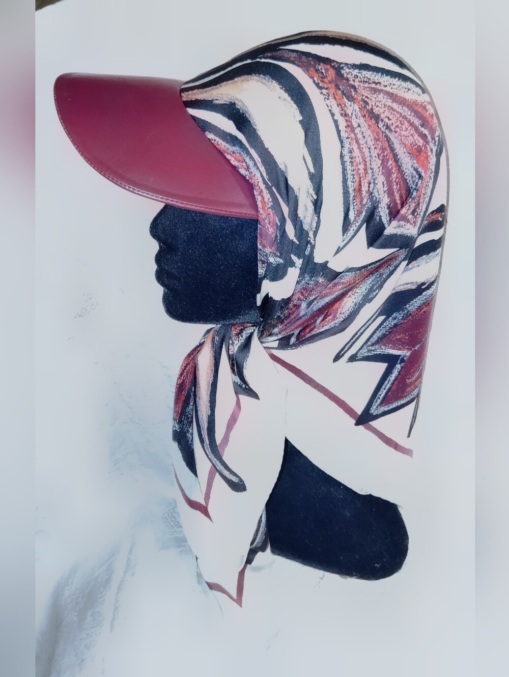 NWT $600 Salvatore Ferragamo RARE Silk Scarf Leather Hat Wear It Many Ways!